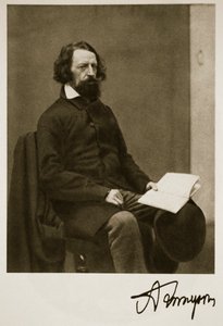Alfred, Lord Tennyson, 28. september 1857 (sepia-bilde) av Charles Lutwidge Dodgson