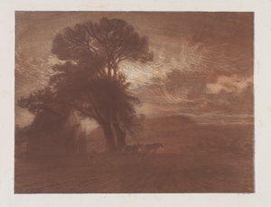 Kapellet i Minerville, plate VI fra Songs of the Creatures av Charles Marie Dulac