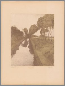 To turgåere langs en kanal Landskap (serietittel) Suite des Paysages (serietittel)
