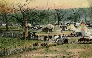 Osage Indian Camp, Oklahoma av Charles Marion Russell