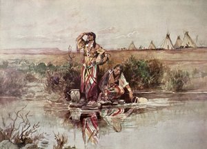 'Våre krigere vender tilbake' av Charles Marion Russell