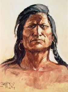 Shoshone Tribesman av Charles Marion Russell