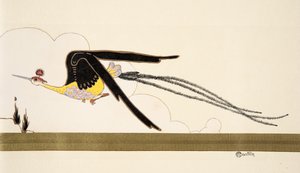 Bird of Paradise, fra Fashion i 1912. hos Marcelle Demay. pub.1912 (stensiltrykk)