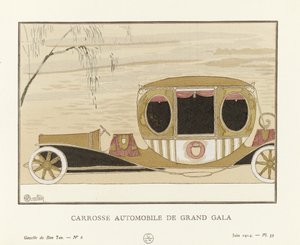 Grand Gala Motor Carriage, pub. 1914 (stensiltrykk) av Charles Martin