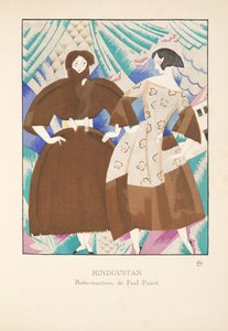 Hindoustan, fra en samling av moteplater, 1920 (pochoir-trykk) av Charles Martin