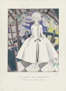 The Garden of the Infanta, fra en samling av moteplater, 1920 (stensiltrykk) av Charles Martin