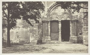 Villeneuve le Comte kirke, Seine-et-Marne (Church of Villeneuve le Comte, Seine-et-Marne) av Charles Marville