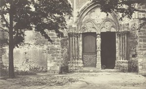 Villeneuve le Comte-kirken, Seine-et-Marne Kirken Villeneuve le Comte, Seine-et-Marne, 1862. av Charles Marville