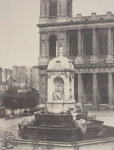 Fontene ved St. Sulpice, 1851. av Charles Marville