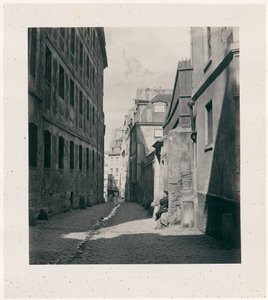 Chartière Street (Chartière impasse) fra Reims Street av Charles Marville