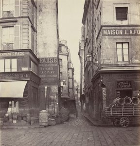 Rue Mondetour, fra Rue Rambuteau, 1860-70-tallet.