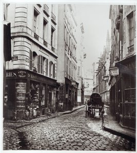 Rue Saint-Severin, fra Rue de la Harpe, Paris, 1858-78 av Charles Marville