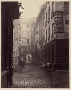«Rue au Lard», Paris av Charles Marville