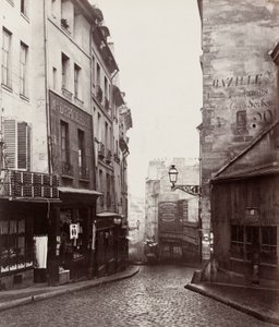 Rue de la Montagne-Sainte-Geneviève nær krysset Rue LaPlace (Rue de la Montagne-Sainte-Geneviève nær krysset Rue LaPlace) av Charles Marville