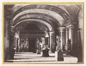 Karyatidenes rom, ved Louvre-museet, ca. 1851.