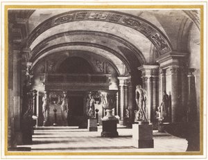 Karyatidesalen på Louvre-museet av Charles Marville