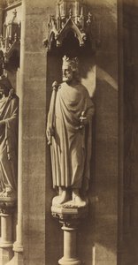 Statue av Clovis, kirken Sainte-Clotilde, Paris, 1856. av Charles Marville