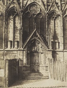 Den røde døren, den nordlige portalen til katedralen Notre-Dame, Paris