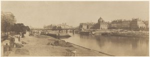 Seinen fra Pont du Carrousel med utsikt mot Notre Dame, 1853 (bilde) av Charles Marville