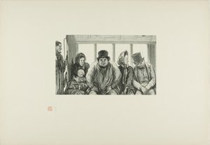 Interiøret i en buss av Charles Maurand