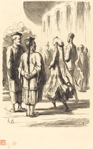 World Expo: Hvilke er de mest kinesiske? av Charles Maurand after Honoré Daumier