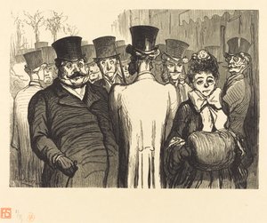 Italienernes Boulevard av Charles Maurand after Honoré Daumier