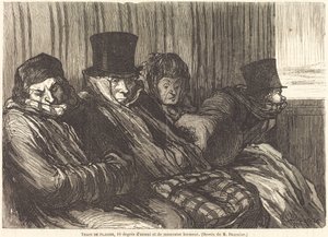 morsomt tog av Charles Maurand after Honoré Daumier