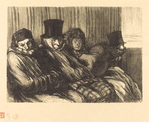 morsomt tog av Charles Maurand after Honoré Daumier