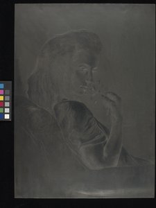 Tallerken for La Rose Thé (Te-rosen) (stål) av Charles Maurin