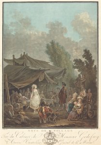 Noce de Village Village Wedding, 1785. av Charles Melchior Descourtis