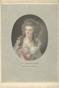 Portrett av Wilhelmina av Preussen, prinsesse av Orange-Nassau F: S: Wilhelmine de Prusse Princesse d