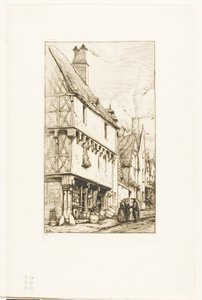 Et gammelt hus i Bourges av Charles Meryon