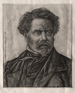 Benjamin Fillon, bokstavenes mann av Charles Meryon