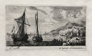Calais - Flushing Boats av Charles Meryon