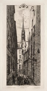 Chantrey Street, Paris av Charles Meryon