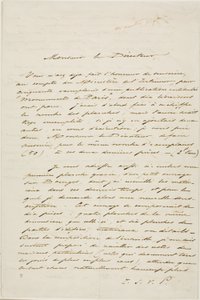 Charles Meryons signerte brev av Charles Meryon
