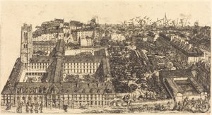 Collège Henri IV, Paris, eller Lycée Napoléon (Henry IV College eller Napoleon School, Paris) av Charles Meryon