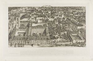 College Henry IV (eller Lycée Napoléon), Paris av Charles Meryon