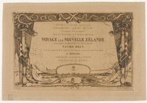 Forside til en reise til New Zealand (1842–46) av Charles Meryon