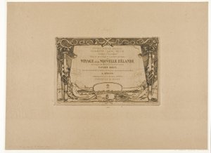 Forside til en reise til New Zealand (1842–46) av Charles Meryon