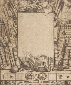 Design for en ramme for portrettet av Armand Guéraud, 1862. av Charles Meryon