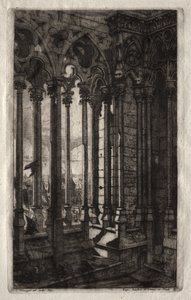 Etchings of Paris: The Gallery of Notre Dame av Charles Meryon