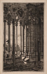 Etchings of Paris: The Gallery of Notre Dame av Charles Meryon