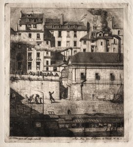 Etchings of Paris: The Mortuary av Charles Meryon