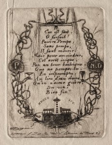 Etsninger av Paris: Notre Dame-pumpen, liten plate, 1854. av Charles Meryon
