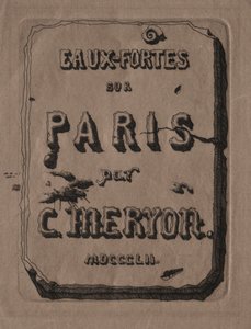 Etchings of Paris: Tittelside, 1852. av Charles Meryon