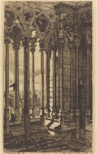 The Gallery of Notre Dame, Paris (The Gallery of Notre Dame, Paris) av Charles Meryon