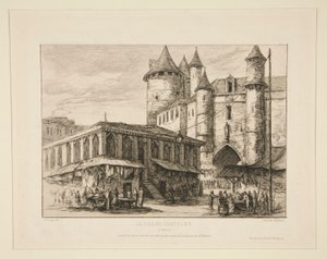 The Grand Chatelet [ca 1780 d av Charles Meryon