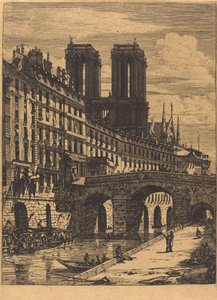 Den lille broen, Paris av Charles Meryon