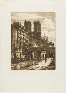 Den lille broen, Paris av Charles Meryon